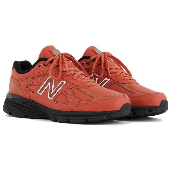 New Balance 990v4 Made In USA Mahogany Black Men Sneakers Red U990RB4