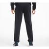 Puma Logo Print Slim Fit Knit Joggers Men Bottoms Black 582805-01