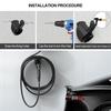 Portable EV Charger Plug Holder Stand for TESLA Nacs Type 1 Type2 GB/T Car Charger Wall Mount Bracket Car Charging Cable Bracket