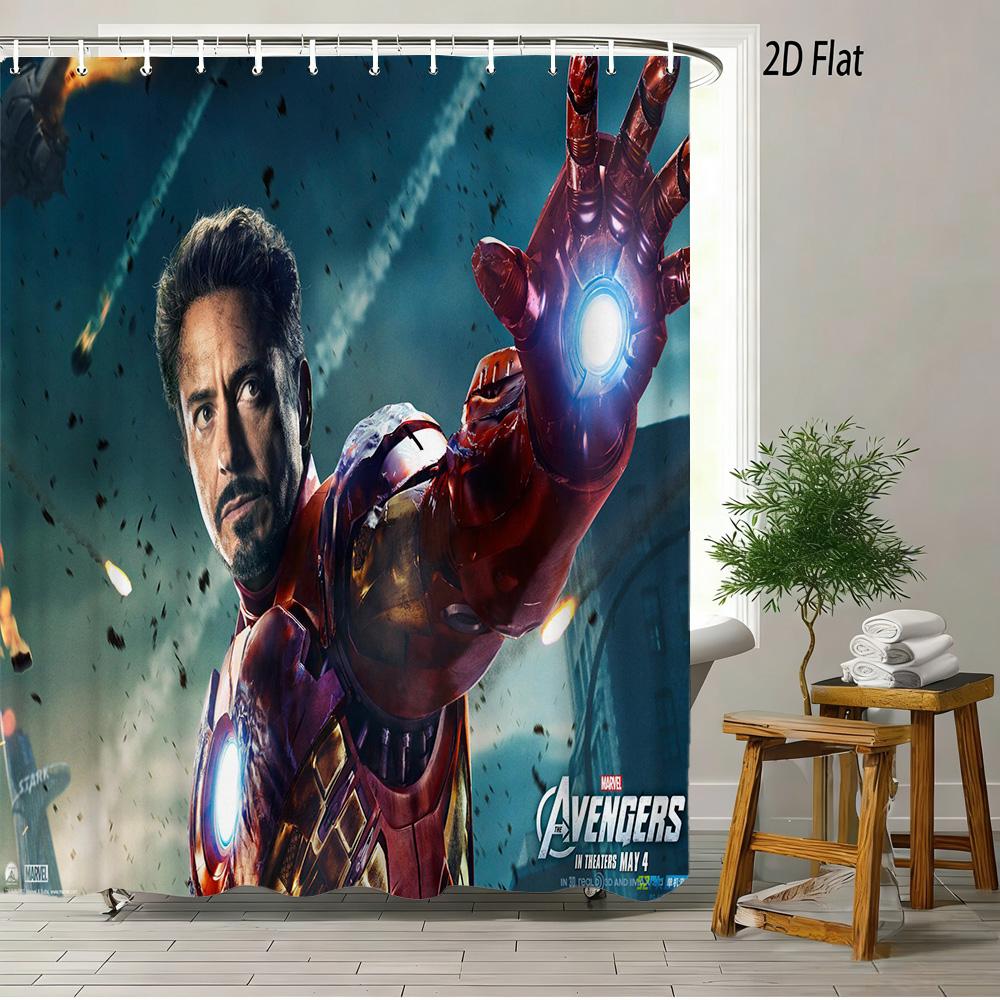 Guardians Of The Galaxy Team Waterproof Shower Curtain For Cosmic Bathroom Decor