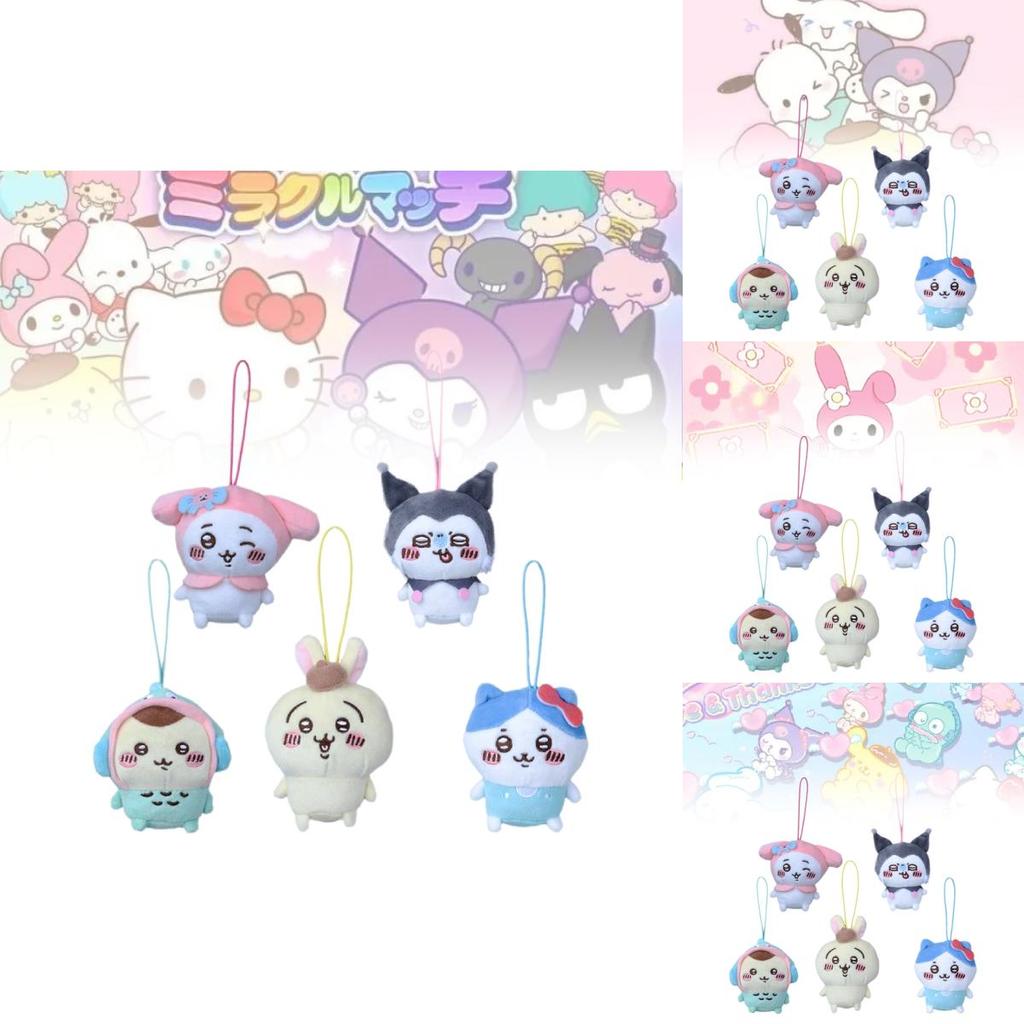 Adorable Self-deprecating Bear Plush Keychain Featuring Sanrio Cool Little Fish Design