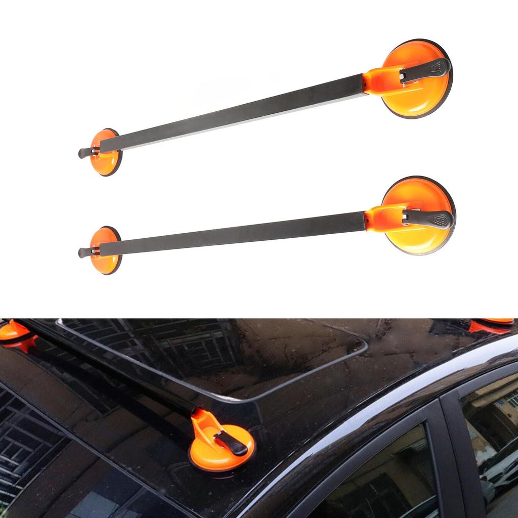 Car Roof Rack Crossbars with Two Square Steel Suction Cup Universal Rooftop Cargo Luggage Carrier 36.22-inch Tubes, Mount,