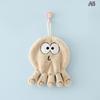 Cartoon Marine Organism Hand Towel Quick Drying Kitchen Towel Cleaning Rag Coral Velvet Absorbent Hanging Towel Bathroom
