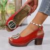 Damen Sommer Leichtgewicht - Verstellbarer Riemen & Knöchelriemen Peep Toe Französischer Absatz Bequeme Kleidschuhe für Freizeit- & Formelle Anlässe Riemenschuhe