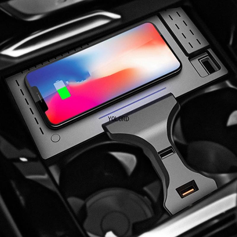 15W Car For Qi Wireless Charging Fast Charger Phone Holder Plate For BMW X3 G01 X4 iX3 X3M X4M G02 2019 2020 2021