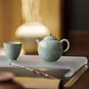 Guānlán Handcrafted Jade Cap Ceramic Teapot: High-Grade Gongfu Tea Brewing Set