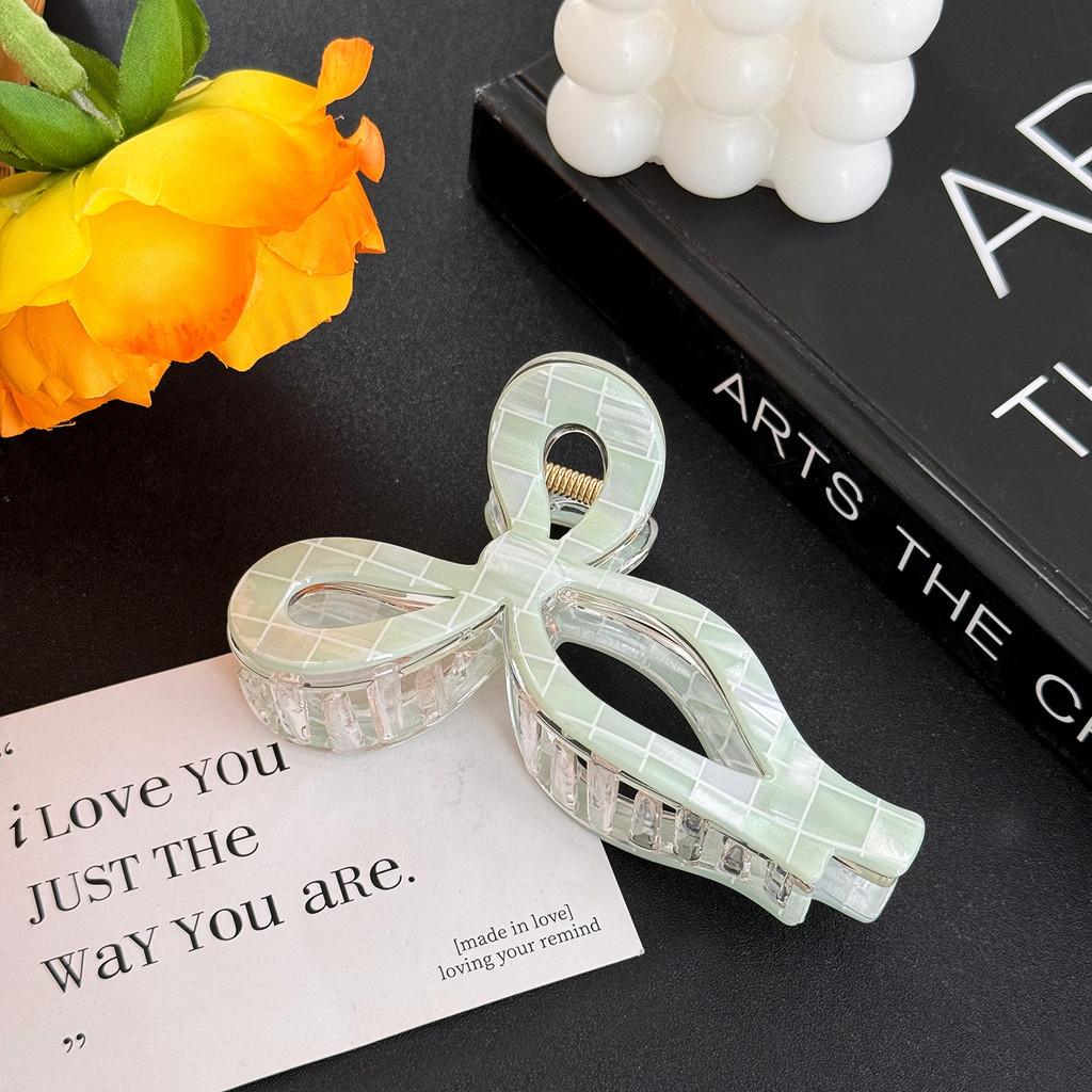 Chic Acetate Butterfly Knot Hair Clip Multi-color Trendy Fashion Claw For Women