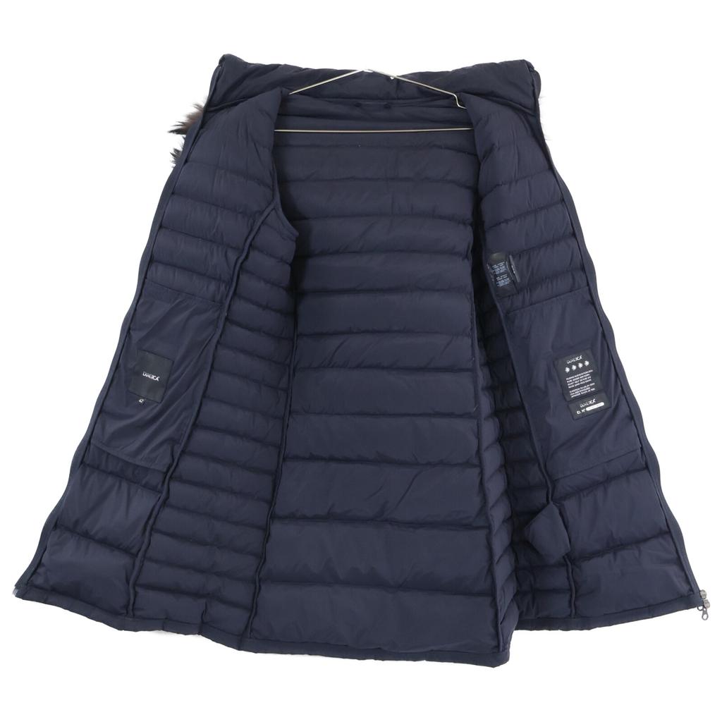 DUVETICA OCIROETRE Hooded down jacket coat 42 NavyUsed