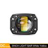 3 Inch 8D LED Lens Driving Work Light 30W Dual Color Flush Mount Fog Lamp Square Round For Off Road 4x4 Truck SUV ATV Motorcycle