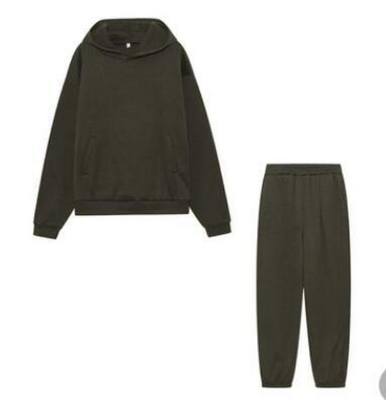 Europäischer & Amerikanischer Lässiger Damen-Sweatshirt- und Hosen-Set mit Verdickten Langärmeln