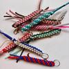 Hand-Woven Electroplated Phone Chain & Keychain Pendant for Girls
