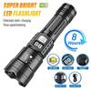 High Strong Power Led FlashlightsTactical Torch with Display Light USB Charging Outdoor Camping Fishing Emergency Zoom Lantern