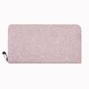 Trendy Embossed Single-Zip Women's Clutch Wallet with Multi-Card Slots