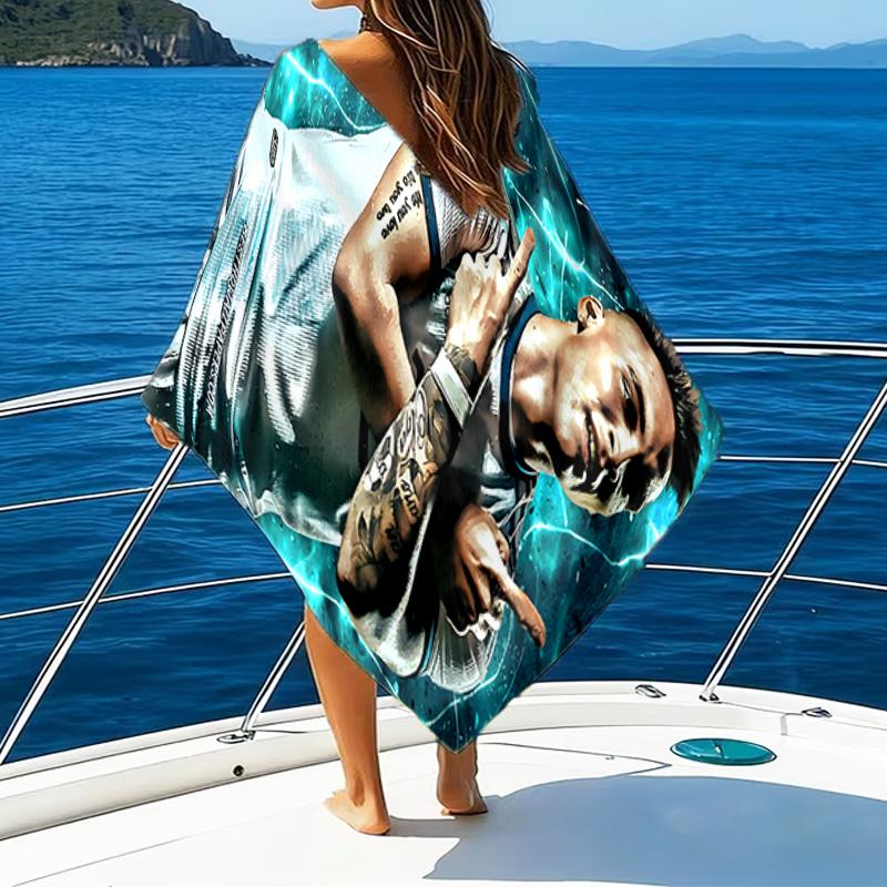 Energy Style In Sports Martinez Beach Towel - Soft, Absorbent Microfiber, Lightweight, Ideal for The Beach, Parties, Travel, Camping fan gifts