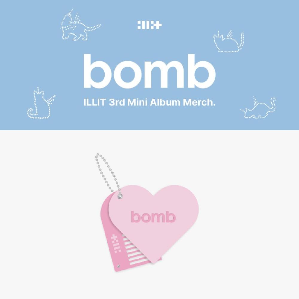 

Предзаказ ILLIT 3-й мини-альбом bomb Официальный MD Зеркало и расческа Брелок