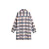 Levis Selma Hemdjacke Lässig Kariert Mittellang Reversmantel Damenmäntel Blau A0716-0000