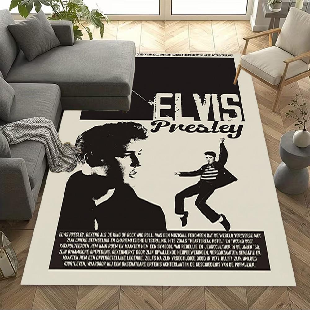 Elvis Presley: Rock Roll Floor Mat Suitable for Decorate room Entryway Dining Room Outdoor Anti-slip Rug Office home decor Perfect Gift for Women/Men