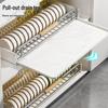 Kitchen Pull-out Dish Drying Rack
