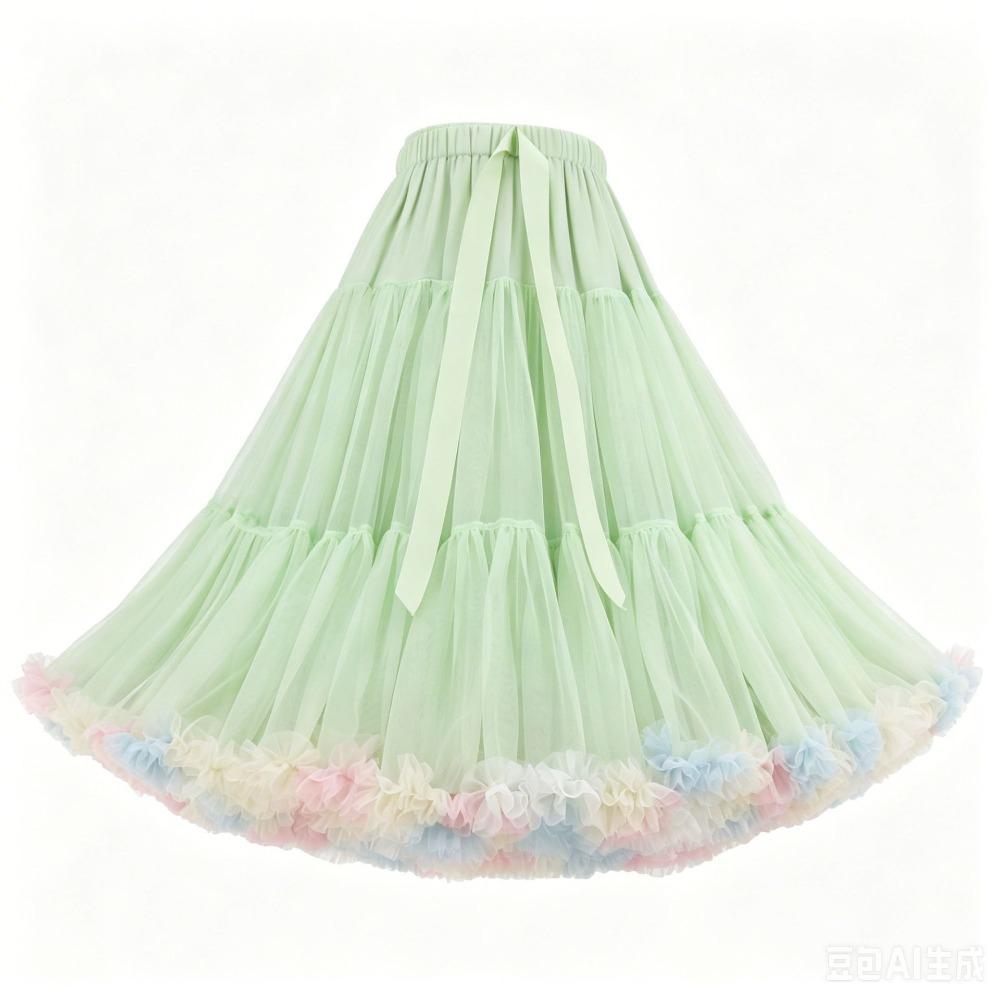 Super Puffy Petticoat Boneless Design Knee Length Petticoat Boneless Underskirt Rockabilly Styling