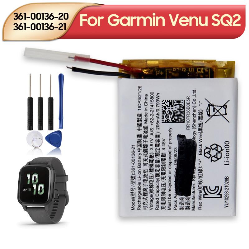 

НОВАЯ сменная батарея 361-00136-20 361-00136-21 для Garmin Venu SQ2 205 мАч