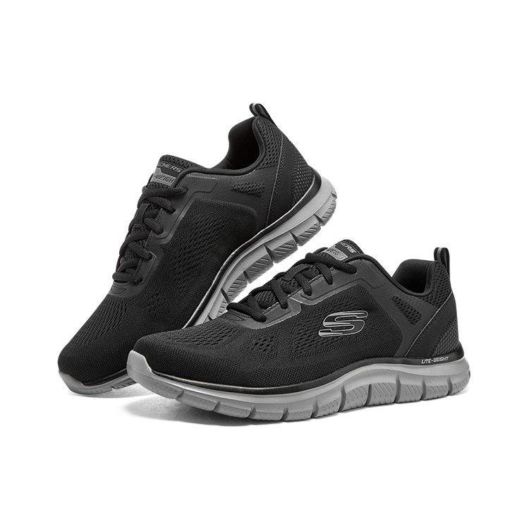 Skechers Fabric Simple Versatile Breathable Casual Shoes Men Sneaker Black 232698-BKCC