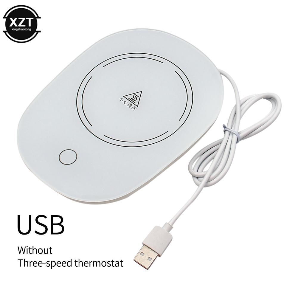 

Portable USB Coffee Mug Cup Warmer Insulation 55 °C Thermostat Coaster Tea Milk Glass Electric Constant Heater for Home Office