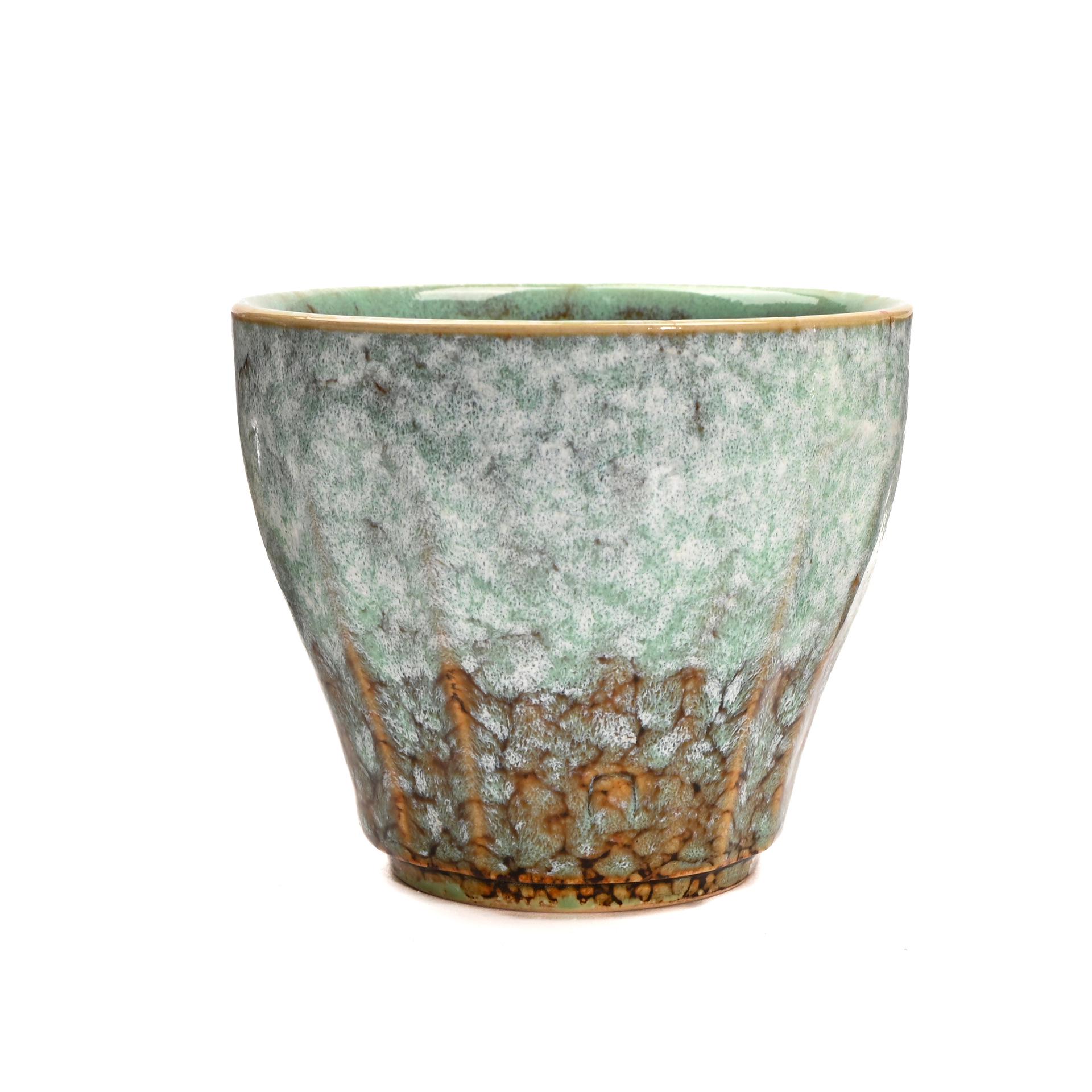 Retro Ceramic Coffee Cup 200ml - Kiln-fired Vintage Style for Home or Office 200ml флуоресцентный зеленый