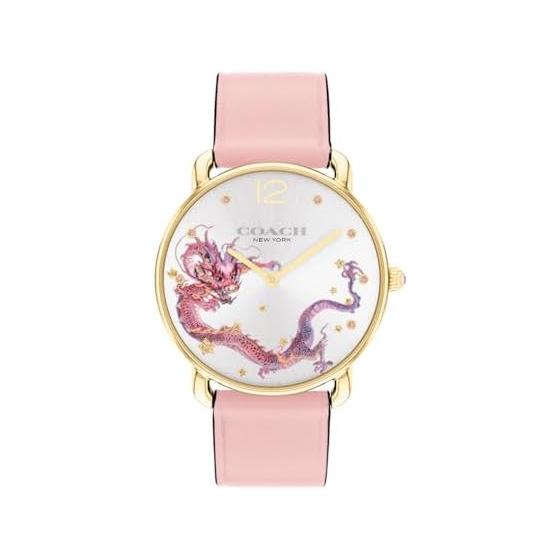 

Authorized Distributor [COACH] Coach Watch Ladies 14504248 [COACH x LIANYANG Collaboration] Elliott 36mm Zodiac Silver White Sunray Pink Dragon