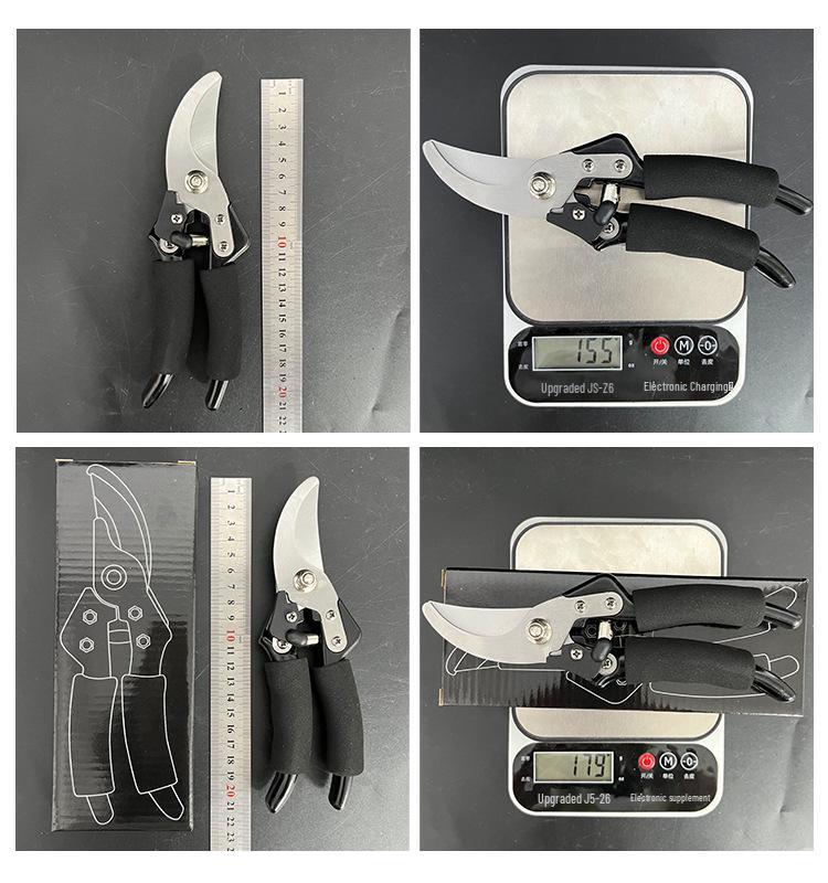 Heavy-Duty Stainless Steel Labor-Saving Pruning Shears for Garden and Bonsai, Multi-Functional Power Shears for Thick Branches