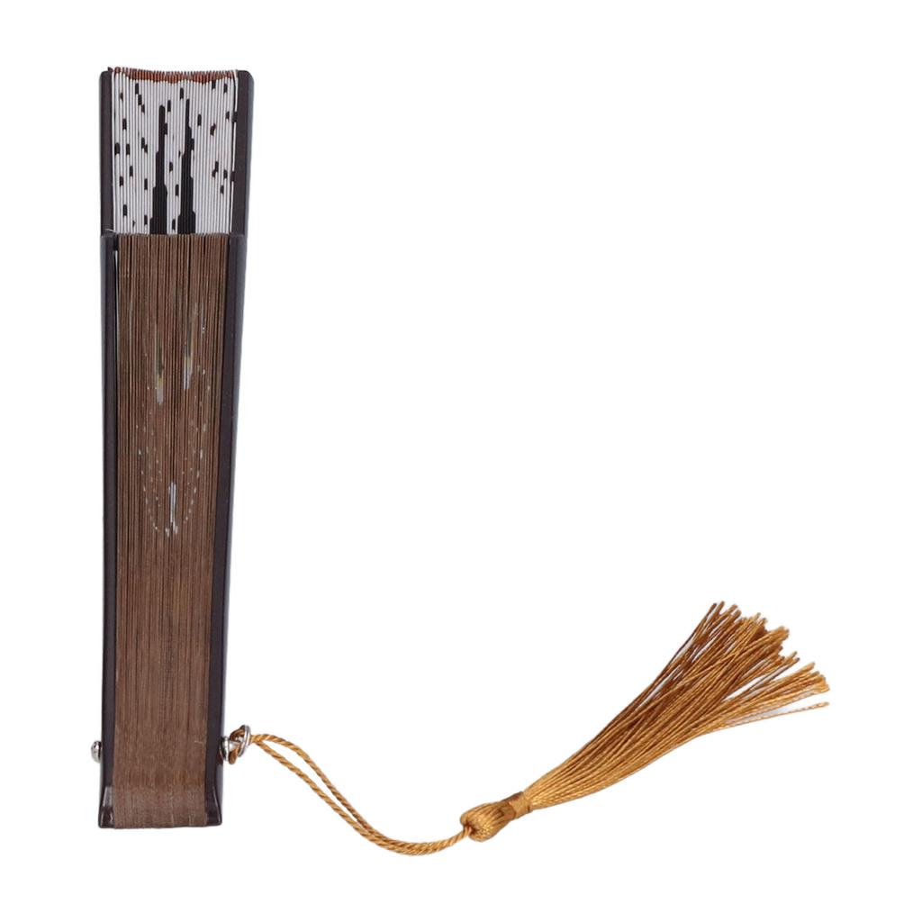 Folding Fan Cat Pattern Elegant Japanese Style Handheld Portable Cooling Tool for Gifts Wedding