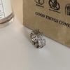 Rings Modern Copper For Women Trendy Cartoon Character Design Beautiful Geometric Style
