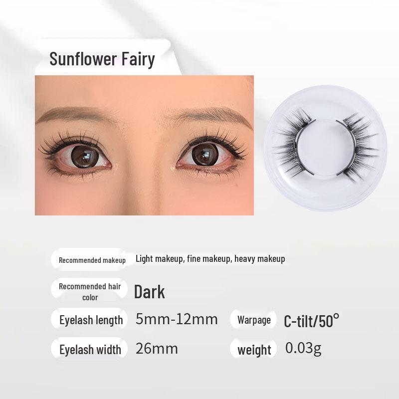 Zestaw magnetycznych sztucznych rzęs Little Devil z futra ekologicznego z klipsem