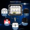 New Bright 2X 3 Side Shooter Car LED Work Light 12V 24V Work Lights Driving Offroad Boat Truck SUV ATV Car Accessories