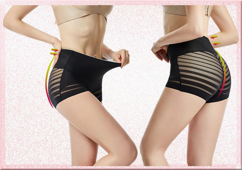 High-Waisted Seamless Mesh Tummy Control Thongs with Butt Lift and Breathable Cotton Crotch - Plus Size.