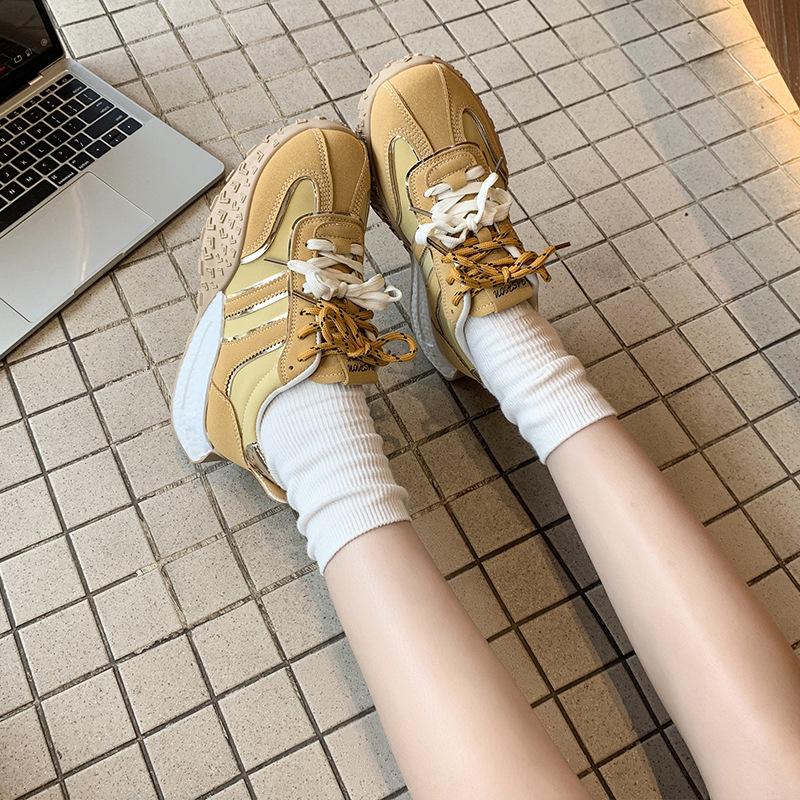 2025 Spring New Comfortable Versatile Breathable Fashion Casual Forrest Gump Shoes Platform German Training Shoes Versatile Breathable Women's Shoes