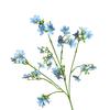 3-Fork Artificial Flower, Realistic Fake Silk Flower with Stem, Faux Bloom for Wedding Party Home Office Table Centerpiece Decoration