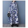 Women's Loose and Fashionable Long Sleeved Mid Length Dress
