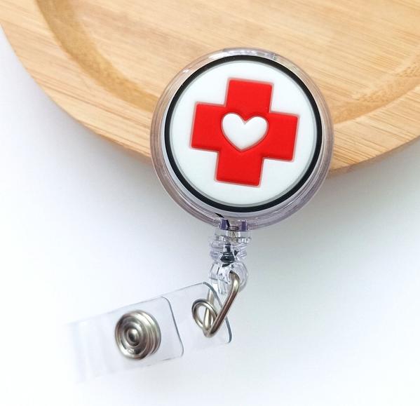 1 BUC Suport Card de Identitate Desene Animate Drăguț Silicon de Înaltă Calitate Retractabil Medical Spital Asistentă Medicală Suport Clip Insignă Card Reel