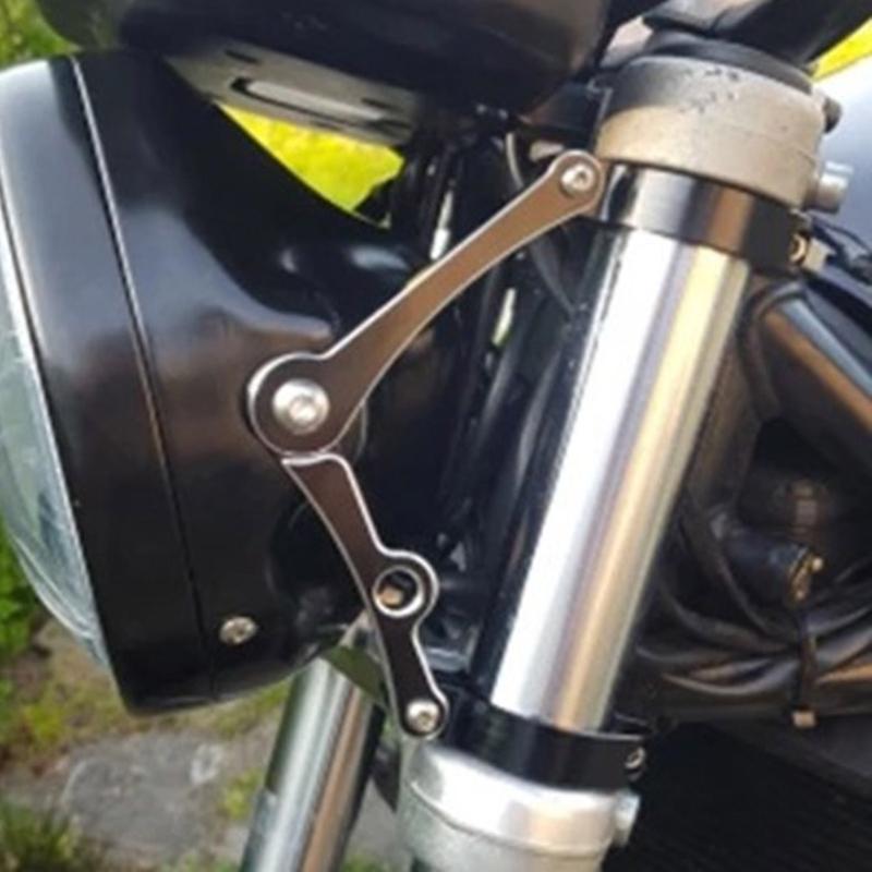 Motorbike Modified Accessories Adjustable Headlight Fork Mounting Brackets Motorcycle Headlight Bracket Head Lamp Holder