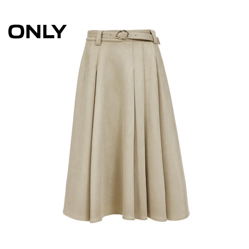 ONLY Women's Elegant Draped A-line Midi Skirt
