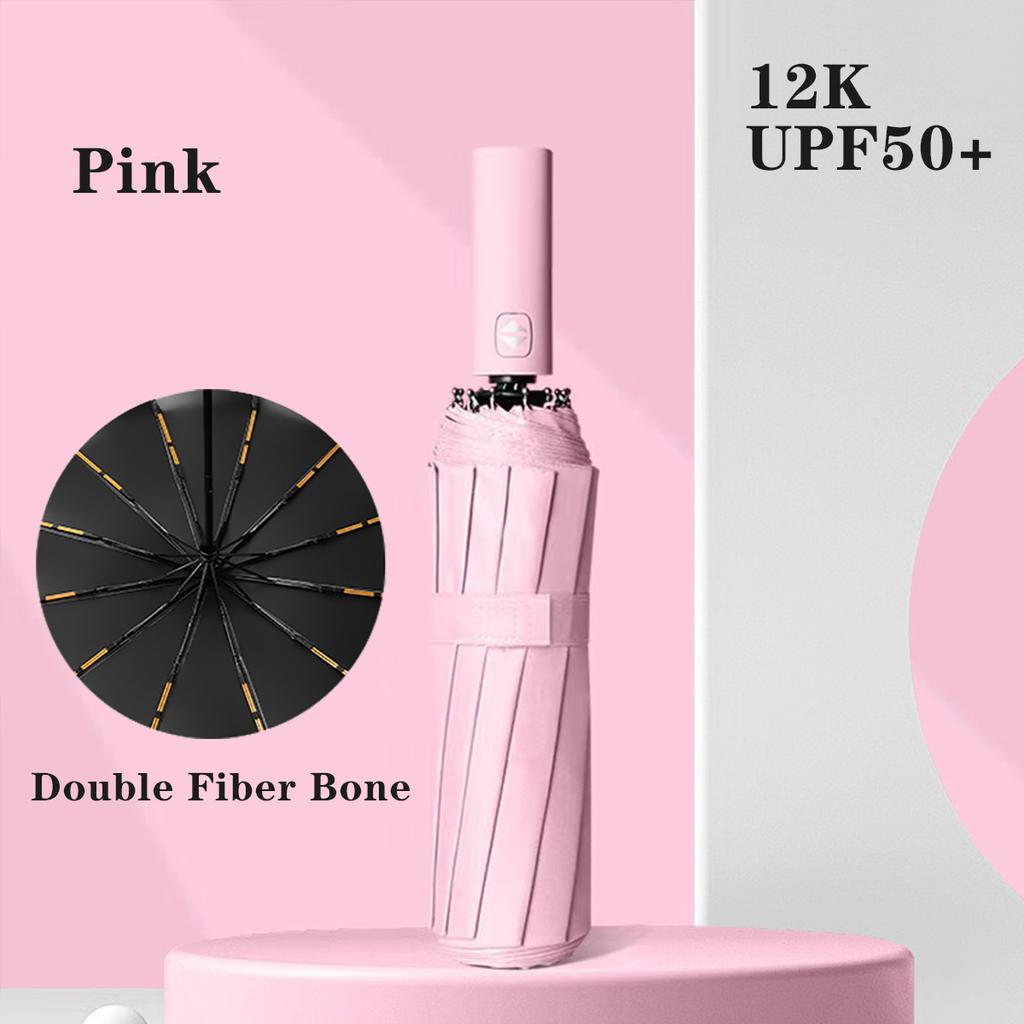 Stay Protected In Any Weather with This Fully Automatic 24-Bone Umbrella - Multiple Colors Available!
