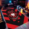Eintracht Frankfurt Logo Teppich für Wohnzimmer Schlafzimmer Zuhause Sofadekoration, Kinderspiel rutschfeste Bodenmatte
