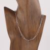 Jbans Classic Round Long Bar Surgical Steel Chain Necklace (C2203-An713_Sv)