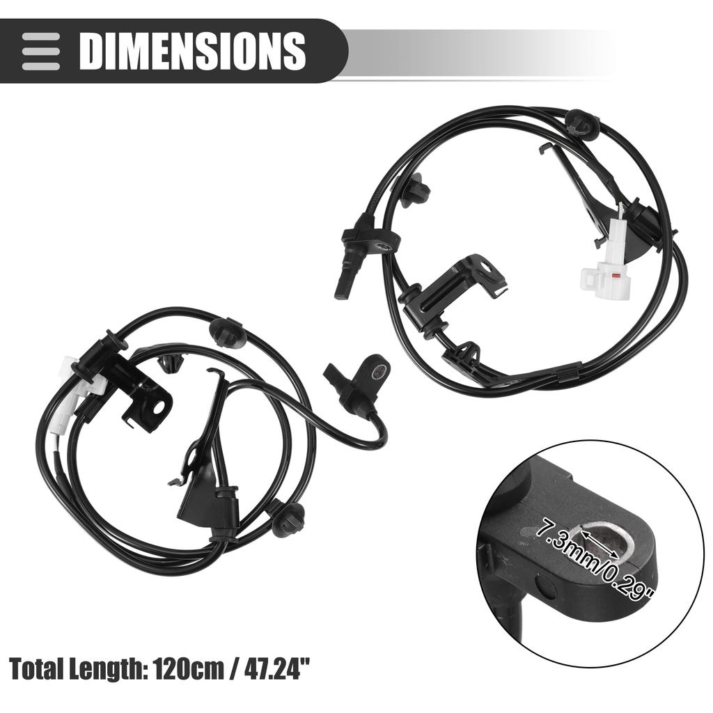 Motoforti Front Left Right ABS Wheel Speed Sensor ABS Sensor for Toyota Yaris S