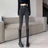Spring and Autumn Skinny High Waist Pencil Jeans Women Vintage Stretch Slim Denim Pants Casual Streetwear Solid Pants