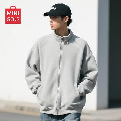 MINISO Men's Casual Knit Cardigan Jacket