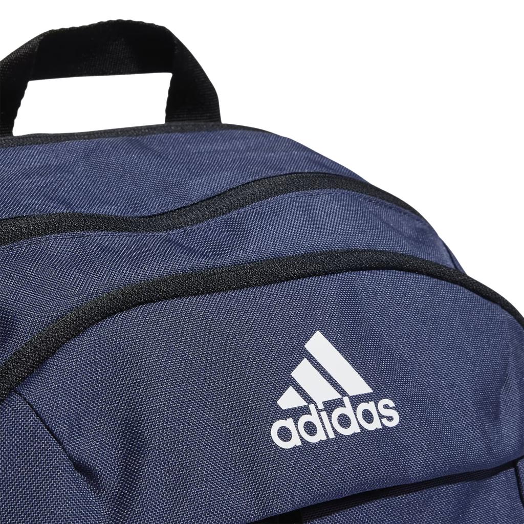 Adidas Power Vi Comfortable Commuting Compression Strap Coated Bottom Backpack Unisex Backpack Dark-Blue White Black HM5132
