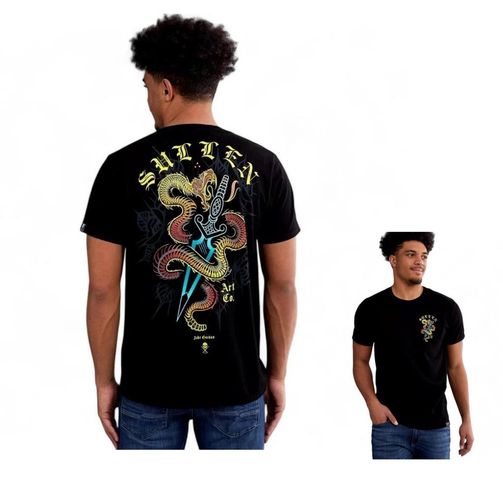 Sullen Art Tattoo Art Trendy Clothing Casual TShirt Mens and Womens Luxury Brand Top