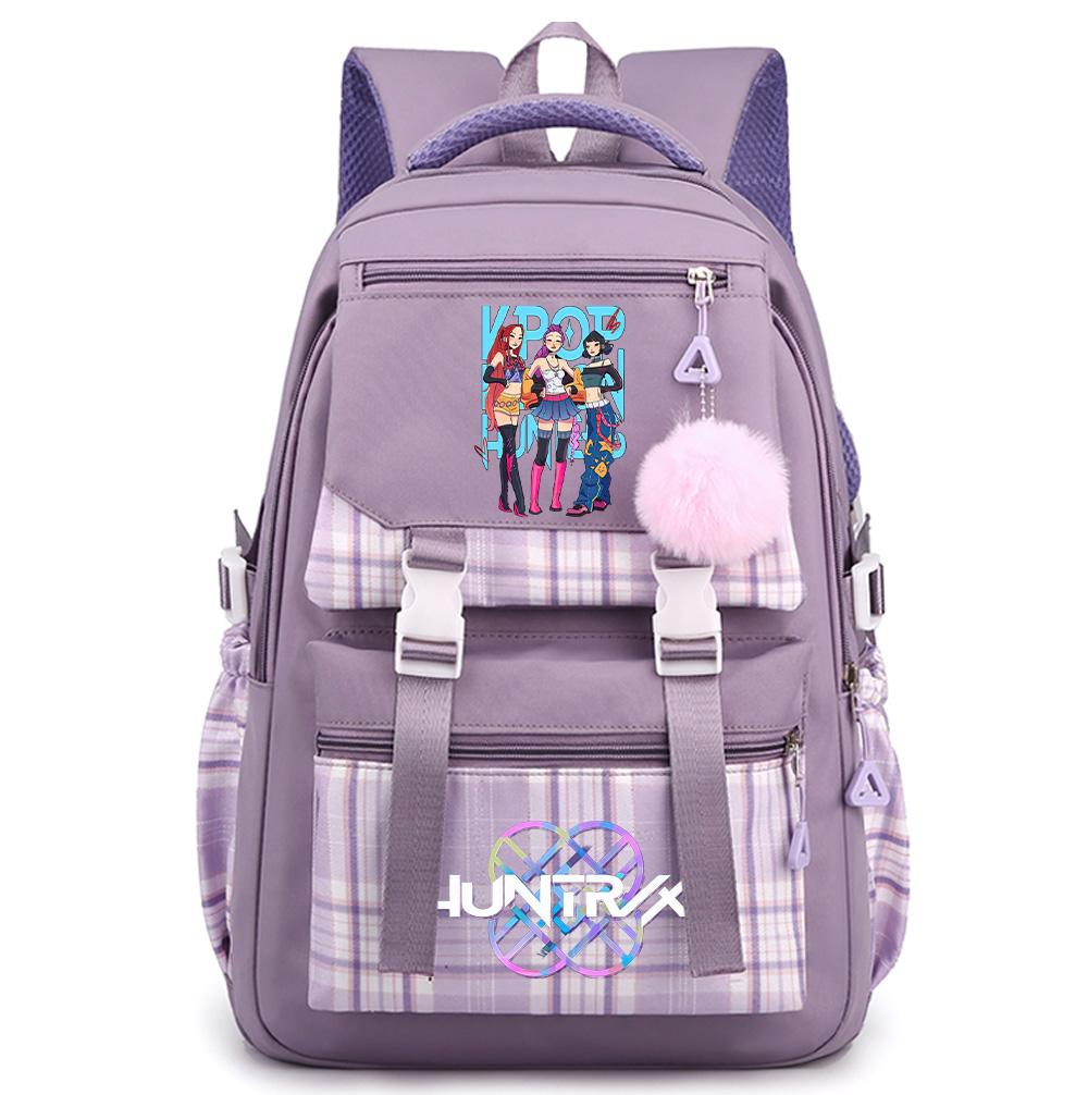 Cute Printed K-Pop Printed Large Capacity Backpack for Teenger Student Girl Boy Schoolbag Bookbag Kid Gift Women Waterproof Travel Bag Mochila