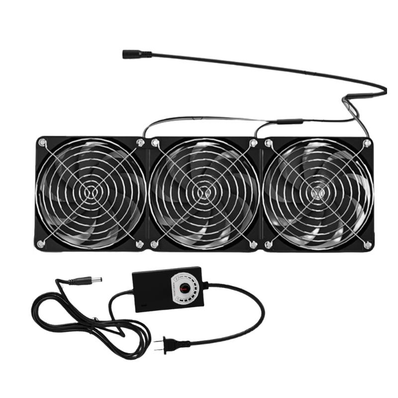 Universal 12V Adjustable Speed Router Cooling Fan for Weak Current Box Servers Perfect for Efficient Heat Dissipation
